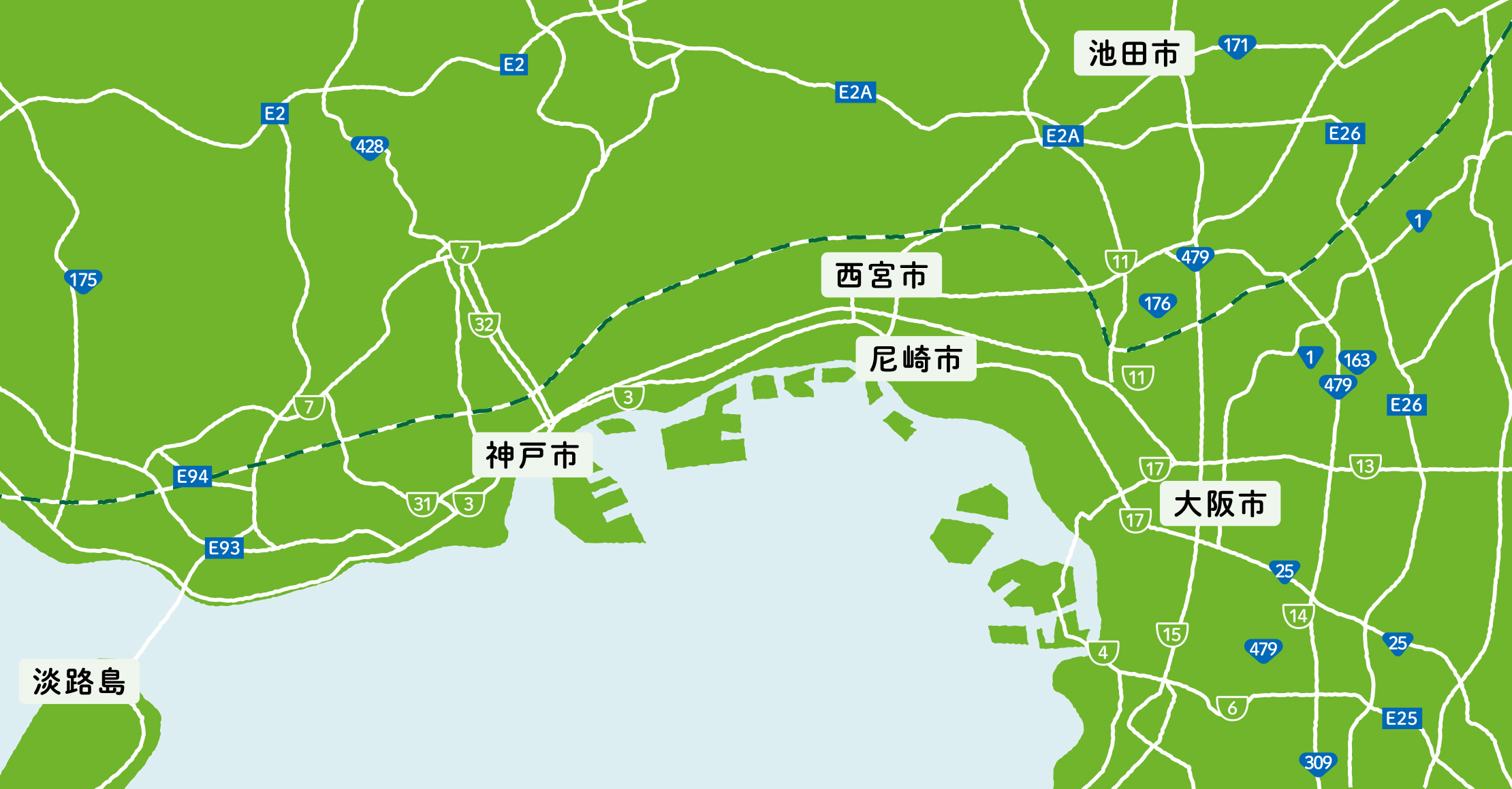 阪神園芸の管理施設